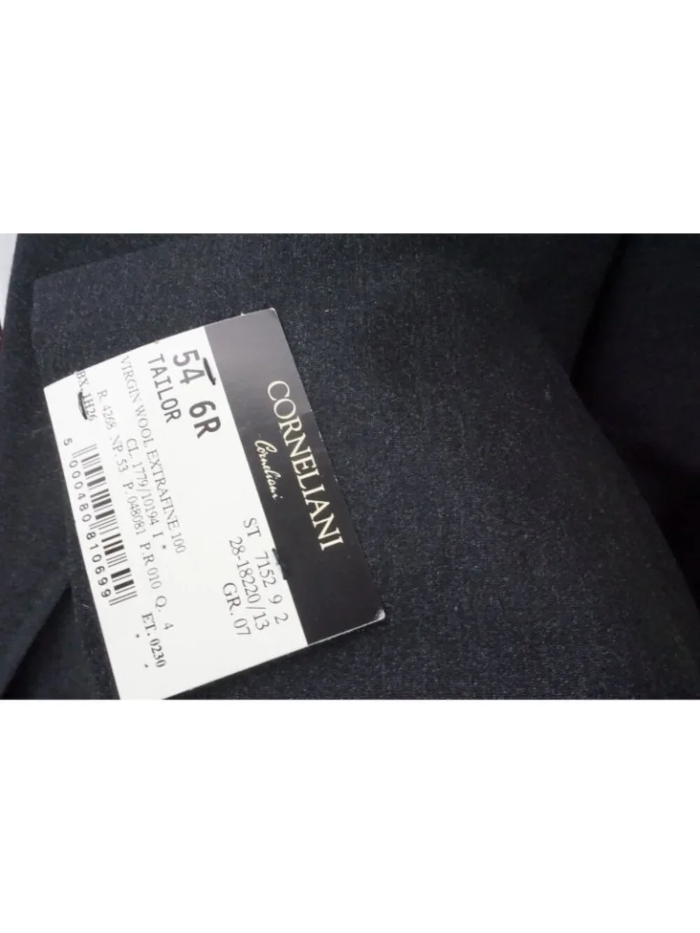 Corneliani Tailor Gray 100% Wool 2 Pc Suit Jacket Pant 44R Brand New